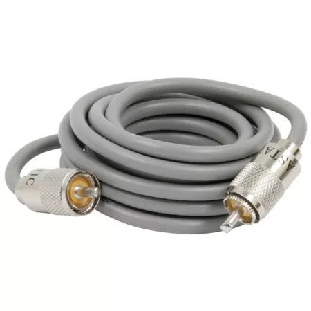 Astatic 9 ft Gray Cable with Ast Pl259 Travel Accessories