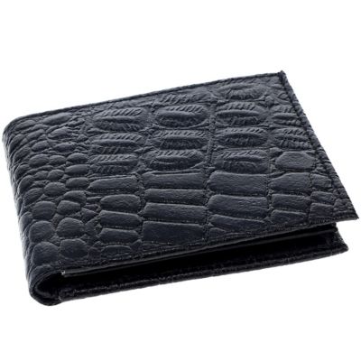 Image showing 5 th BlackCanyon Outfitters Bifold Leather Wallet with Rfid Block Crocodile Embossed