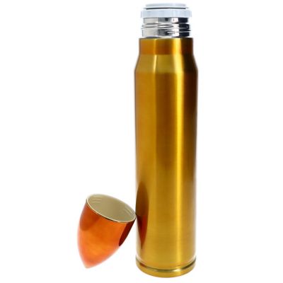 Image showing  Black Canyon Outfitters Bullet Bottle 25 oz. Insulated Water Bottle Brass Cartridge Hunting Accessory