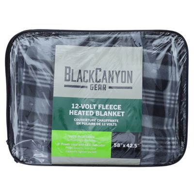 Image showing  12V Heated Blanket for Truck - Car Camping Travel Throw 12-Volt Fleece Portable Heated Blanket