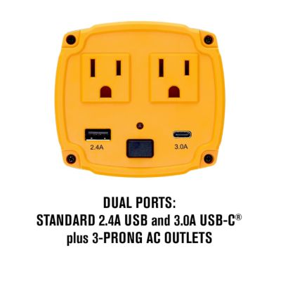Image showing  Car Power Inverter 150W Cup Holder 12V Dc to 110V AC with 2 Outlets 2 Ports