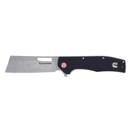 Cummins Cleaver Pocket Knife Folding 3.5 in. Blade-Folding Knife with Frictionless Ball-Bearing Pivot, CMN4723