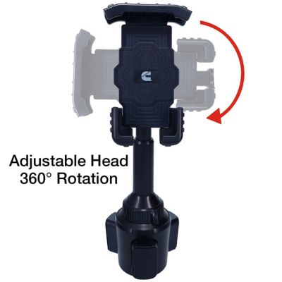 Image showing  Cup Phone Holder For Car or Truck CMNCHPH - Adjustable Phone Mount for Cell Phone Car Phone Holder - Black