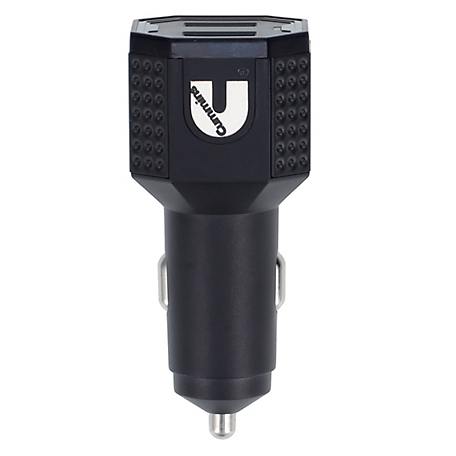 Cummins Dual Port Car Charger Powerful 24 W 12 V Socket Charger - Compatible with iPhone Galaxy and More