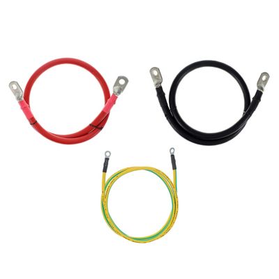 Image showing  Installation Cable Kit for 4,000W and 5,000W Inverters 6 ft. Extension Cables W Ring Terminals
