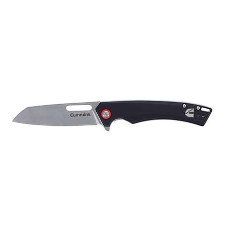 Cummins Pocket Knife 3.5 in. Blade Liner Lock Tactical- Black, CMN4725