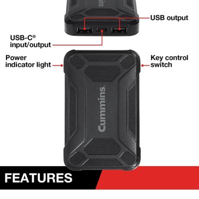 Image showing  Power Bank 5000Mah 3-Port Fast Charging Power Bank with Multiple Ports and 3 ft. Cable