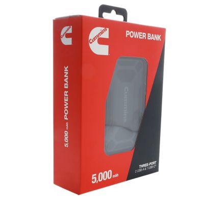 Image showing 7 th Cummins Power Bank 5000Mah 3-Port Fast Charging Power Bank with Multiple Ports and 3 ft. Cable