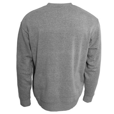 Image showing  Unisex Fleece Crewneck Sweatshirt Gray in Comfy Cotton Blend