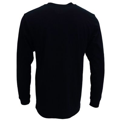 Image showing  Unisex Long Sleeve T-shirt Black All Cotton Tee
