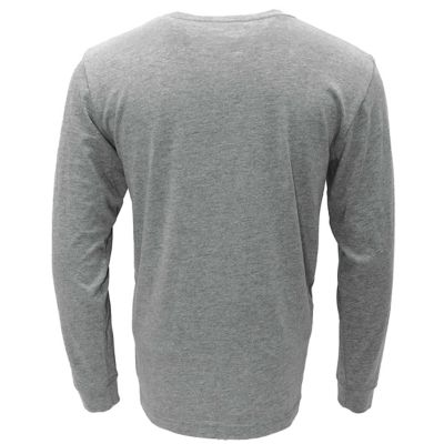 Image showing  Unisex Long Sleeve T-shirt Cotton Blend Tee in Sport Gray