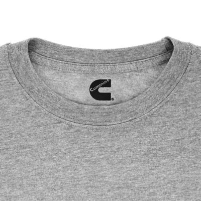 Image showing  Unisex Long Sleeve T-shirt Cotton Blend Tee in Sport Gray