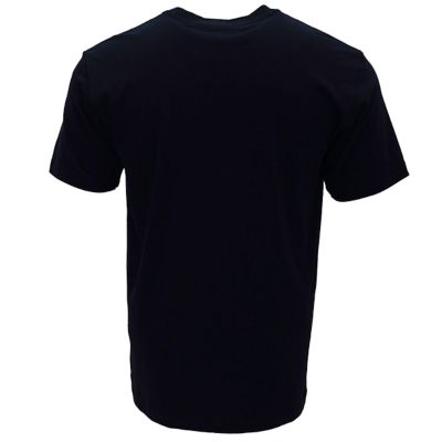 Image showing  Unisex T-Shirt Short Sleeve Black Cotton Tagless Tee
