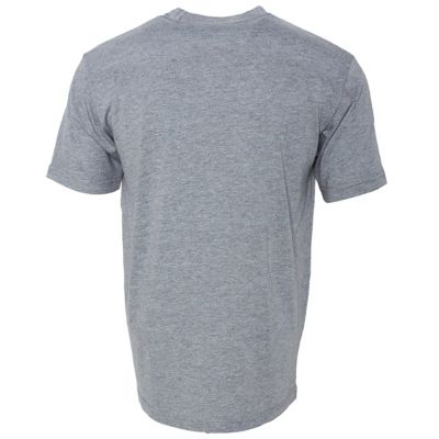Image showing  Unisex T-Shirt Short Sleeve Sport Gray Cotton Blend Tagless Tee