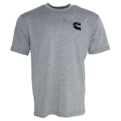 Cummins Unisex T-Shirt Short Sleeve Sport Gray Pocket Tee