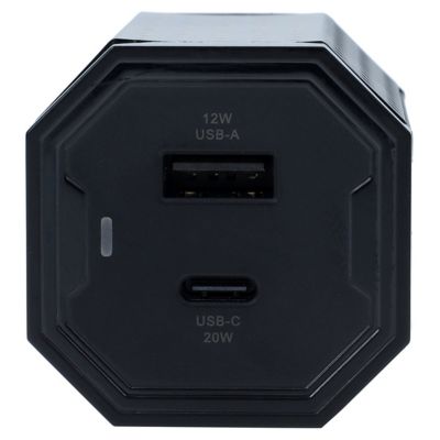 Image showing  USB -C(R) Fast Charging Wall Charger 32 W Dual Port Type C(R) Power - Black