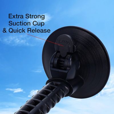 Image showing 6 th Cummins Windshield Phone Mount - Suction Cup Phone Holder for Car Or Truck Window Or Dash Universal Fit - Black