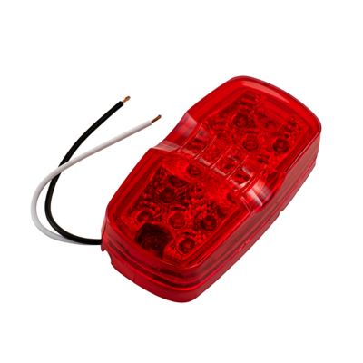 RoadPro Diamond Lens 4 in. Double Bulb Light Red