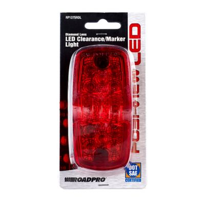 Image showing  Diamond Lens 4 in. Double Bulb Light Red
