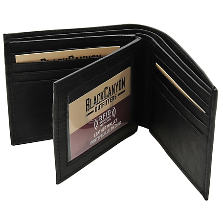 BlackCanyon Outfitters Genuine Leather Rfid Blocking Bifold Wallet
