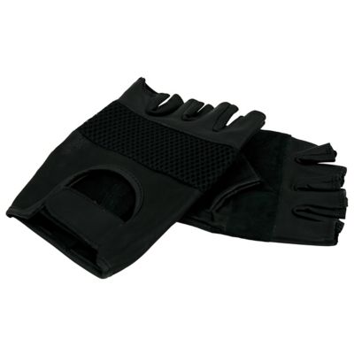 Image showing  Glove Prem Goat Fingerless Driver Mesh Bck