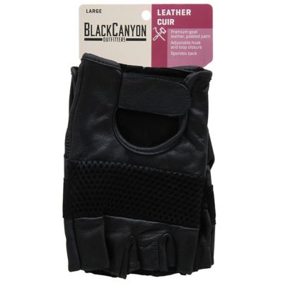 Image showing  Glove Prem Goat Fingerless Driver Mesh Bck