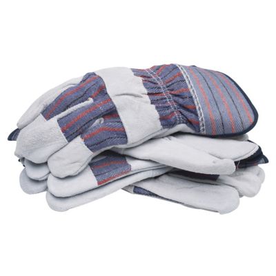 Image showing  Glove Split Cowhide Palm with Cuff 3 Pack