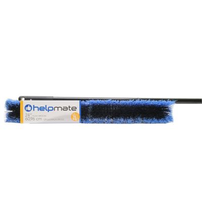 Image showing  Push Broom Outdoor Indoor 24 in. Sweeping Head with 60 in. Steel Long Handle Multi-Surface