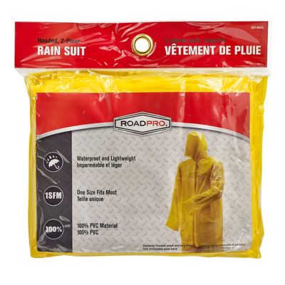 Image showing  Hooded Yellow Rain Suit