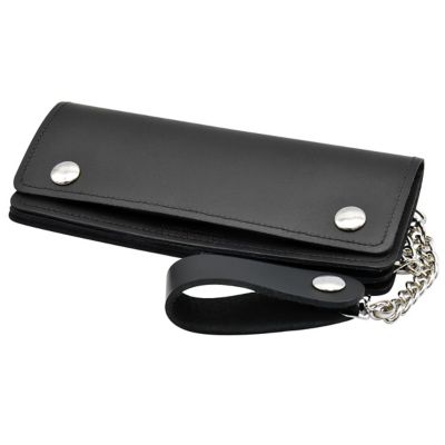 BlackCanyon Outfitters Leather Chain Wallet Biker Style Bifold Usa Made W 12 in. Chain