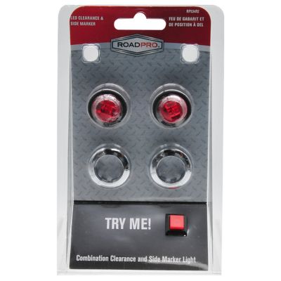 Image showing  Led 3/4 in. Round Clrance/Side Lite/R/2 Pack