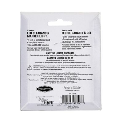 Image showing  Led Clearance/Marker Light, 2 in. Sealed, Red