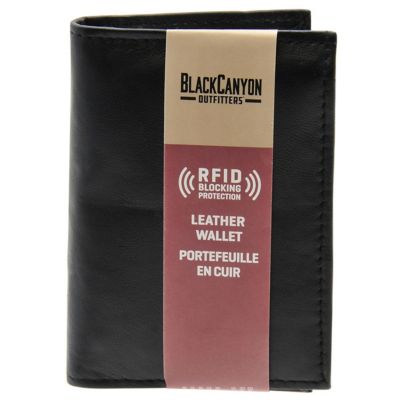 Image showing  Mens Leather Bi-Fold Wallet with Rfid Blocking L-Shaped Billfold