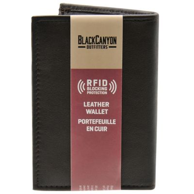 Image showing  Mens Leather Bi-Fold Wallet with Rfid Blocking L-Shaped Billfold