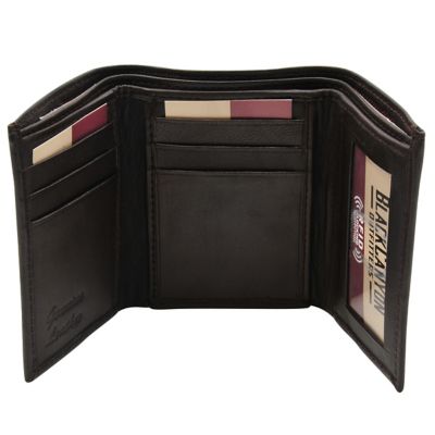 BlackCanyon Outfitters Mens Trifold Wallet Rfid Blocking Leather Billfold