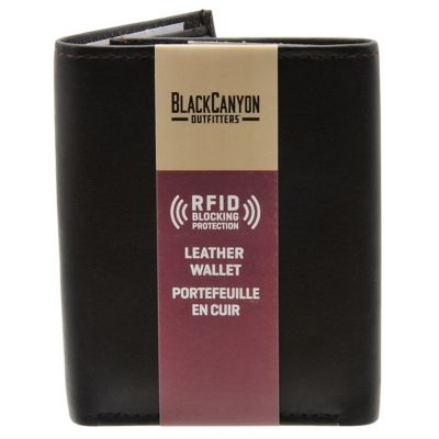 Image showing  Mens Trifold Wallet Rfid Blocking Leather Billfold