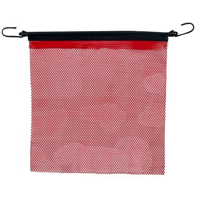 RoadPro Mesh Red Flag W Elastic Strap