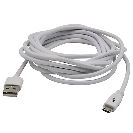 MobileSpec 10 ft. Micro to USB Cable - Charging Cord for Android Long Micro to Type a Power Cord - White