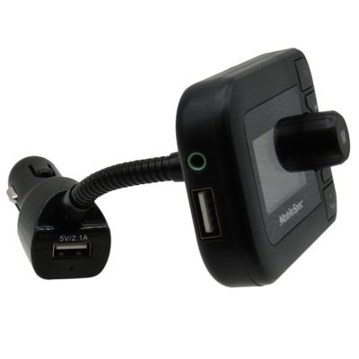 Image showing  12V Charger with 2.1A USB Port Fm Transmitter Hands-Free Mic and Large LED Display Bluetooth Transmitter