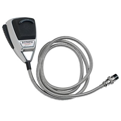 Astatic Noise Cancelling 4-Pin CB Mic, Chrome