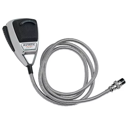 Astatic Noise Canceling 4-Pin CB Microphone Chrome Travel Accessories