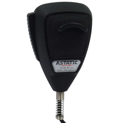 Image showing  Noise Cancelling 4-Pin CB Mic, Silver