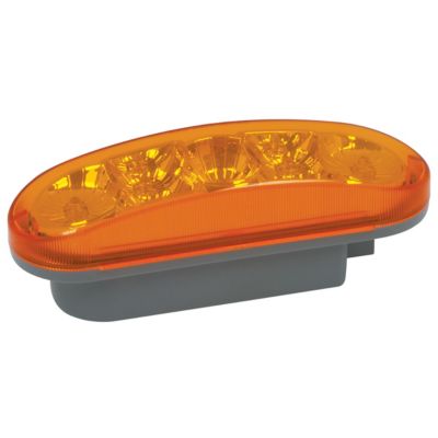 RoadPro Oval Diamond Lens Stop Turn Tail Amber