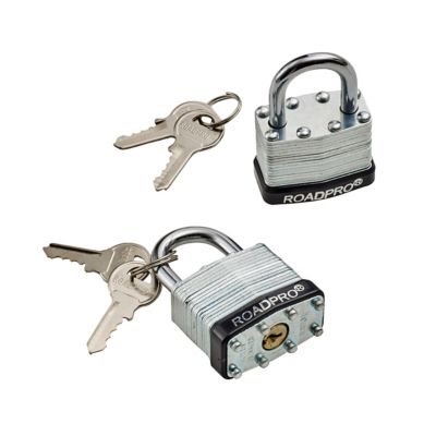 Image showing  Padlock/2 pk. 1.5 in. Steel Lam Key Alike