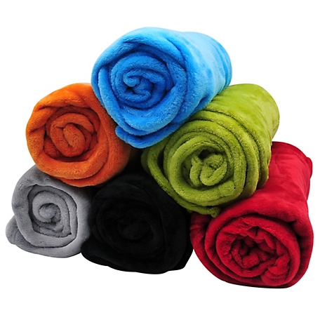 BlackCanyon Outfitters Plush Rolled Throw 4 ft. By 5 ft. Bc018009 - Throw Blanket for Couch Or Car and Travel