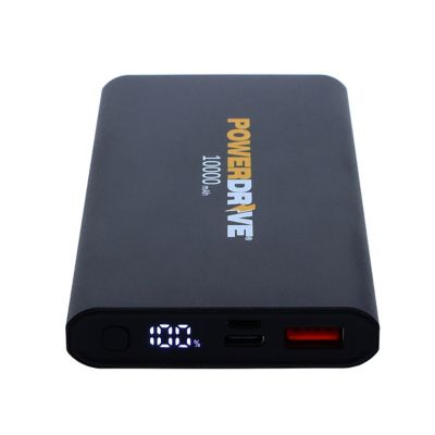 Image showing  10000 Mah Power Bank - Portable Battery Charger Changing Bank 2 Usb Ports Fast-Charging - Black