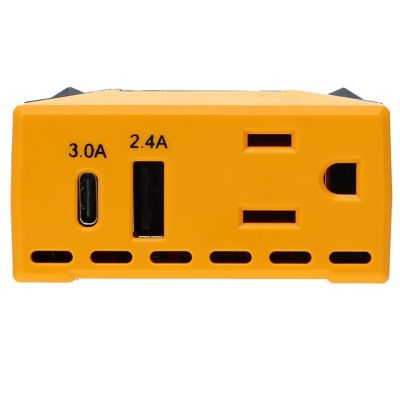 Image showing  100W Power Inverter Dc 12V to 110V Ac Converter for Car Or Truck Plug Adapter with Usb - 100 Watts