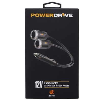 Image showing  12V 2-Way Adapter-Vehicle Auxiliary Power Splitter for Car Truck Van 10 Amp Black