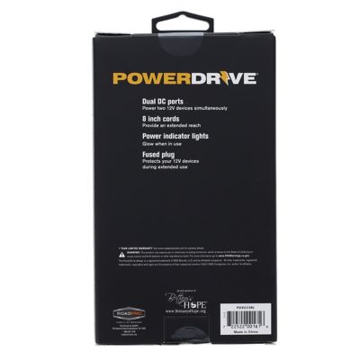 Image showing  12V 2-Way Adapter-Vehicle Auxiliary Power Splitter for Car Truck Van 10 Amp Black