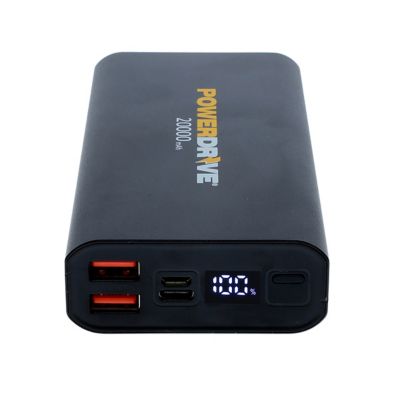 PowerDrive 20000 Mah Power Bank - Changing Bank 2 Usb Ports Fast-Charging
